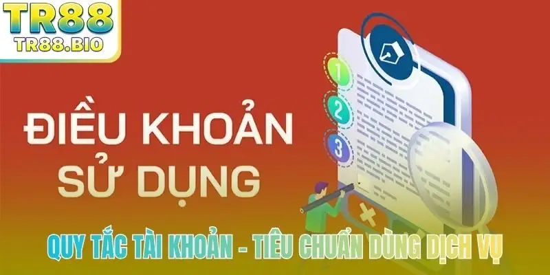 Quy tắc tài khoản - Tiêu chuẩn dùng dịch vụ